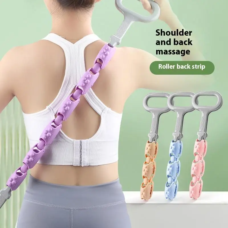 

Массажер для спины, ролики, веревка для ручного массажа спины и шеи с восстановлением мышц, массажный инструмент, релаксация, снятие стресса, съемный