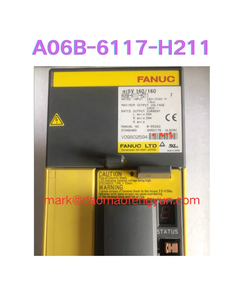 

A06B-6117-H211 Used servo drive test ok, A06B-6117-H211