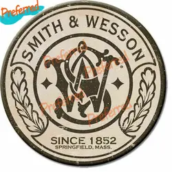 Smith & wesson arma direitos caixa de ferramentas adesivos adesivos vinil decalque desde 1852 para o carro, copo, portátil, logotipo refrigerador ou decalque da etiqueta do carro