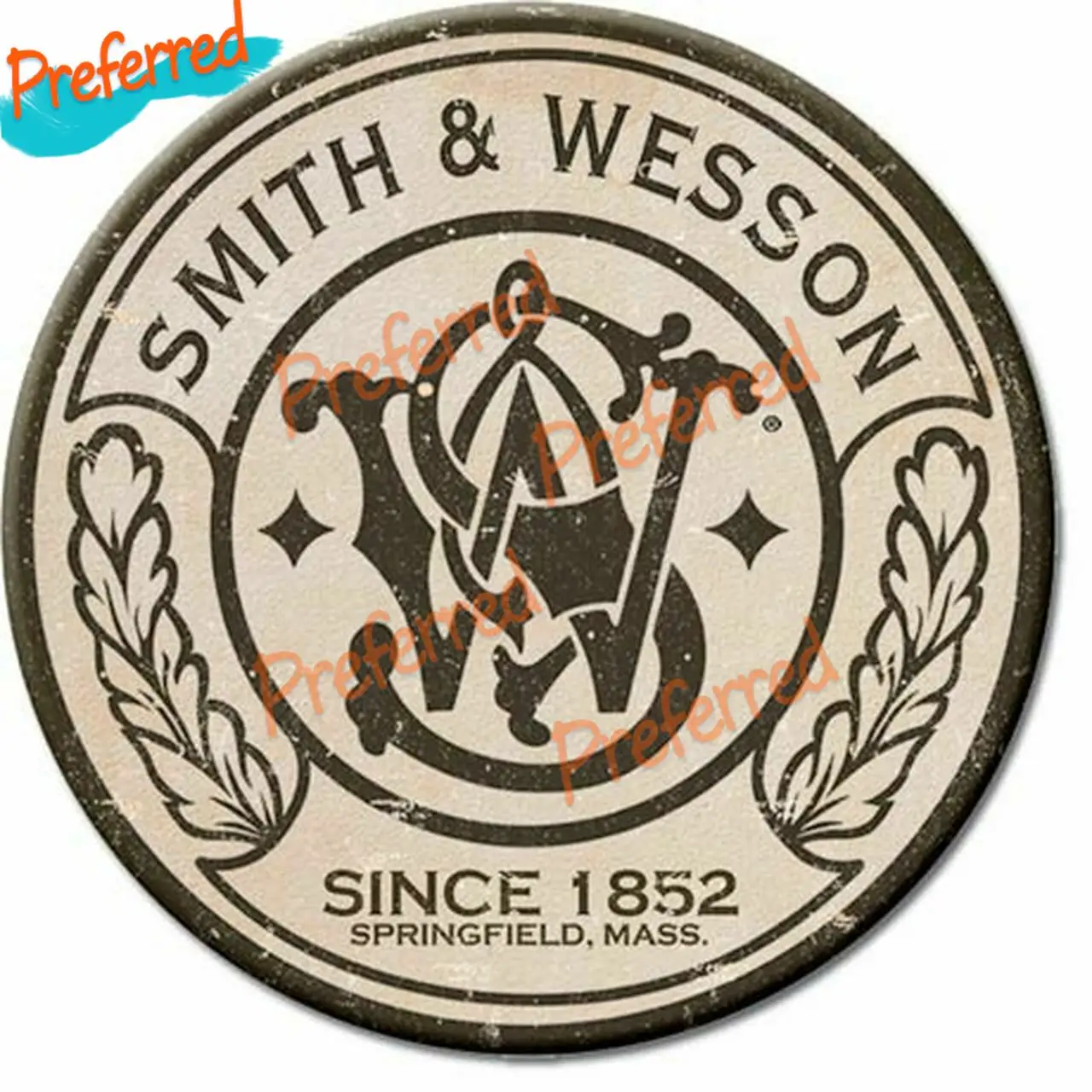 Smith & Wesson Gun Rights Toolbox Bumper Sticker Vinyl Decal Since 1852 for Car, Cup, Laptop, Cooler Logo or Car Sticker Decal