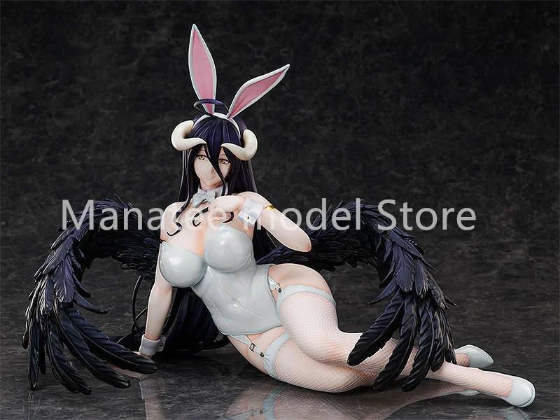 تحرير أفرلورد ألبيدو الأرنب الأسود الأصلي. 1/4 بولي كلوريد الفينيل عمل الشكل أنيمي نموذج اللعب جمع دمية هدية #4