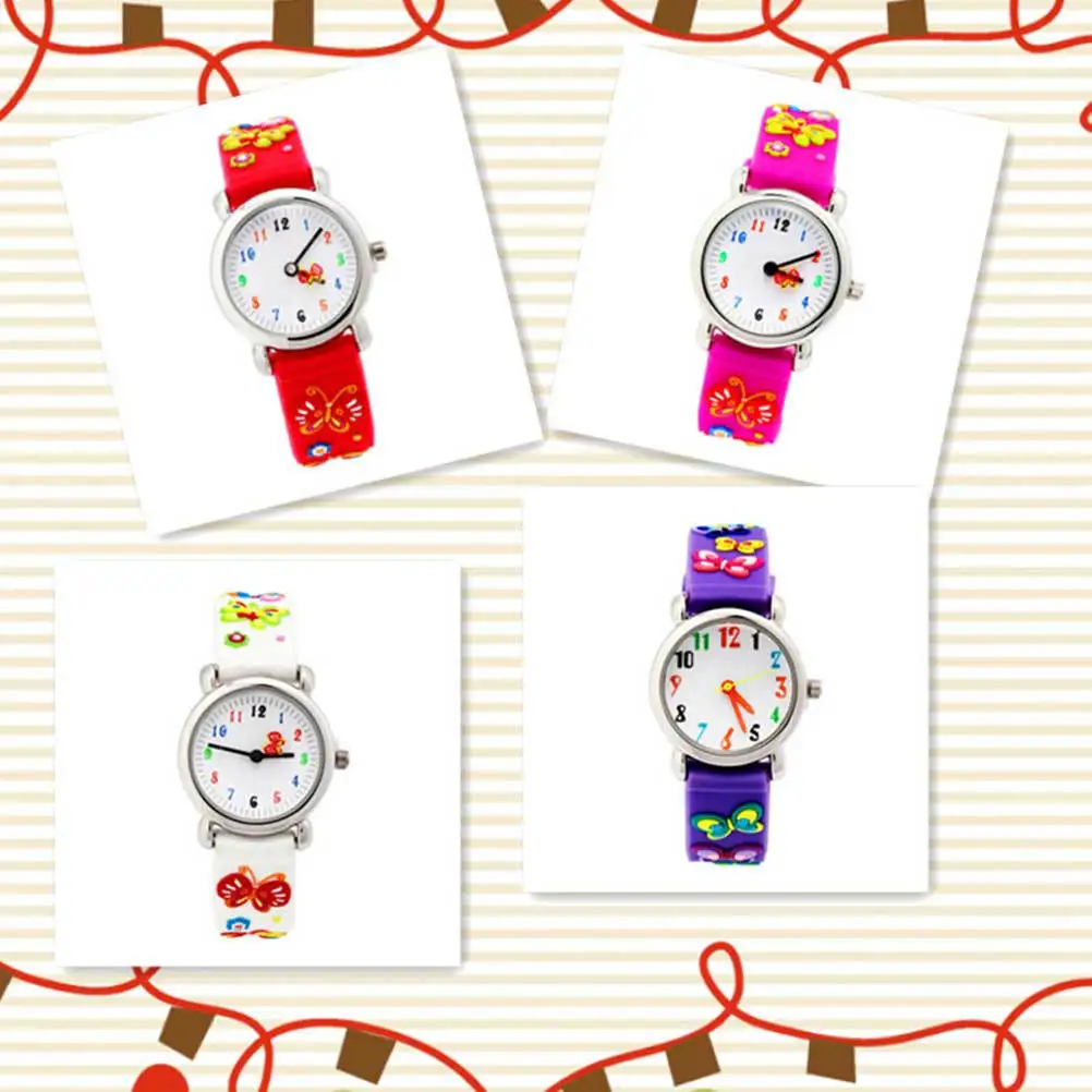 Waterproof Watch For Red 3D Cartoon Design Durable Quartz Wristwatch Sporty Style 'S Watches
