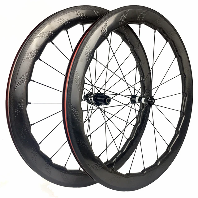 454 New golf surface 700C road bike carbon fiber road bike RIMS wave rim,  carbon Rim brake wheelset, depth 58mm, width 26mm