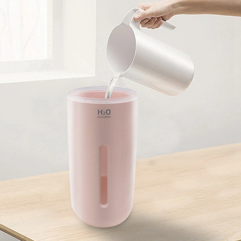 Car Mini Humidifier Home 400Ml Small Cool Mist Air Humidifier With 7 Color LED Night Light, Whisper USB Humidifiers