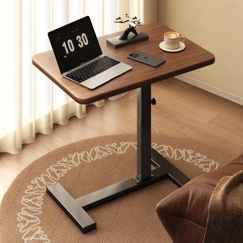 Adjustable Height Mobile Laptop Desk Overbed Table Folding Computer Workstation Sofa Side Table Bedroom Bedside Table Pratical
