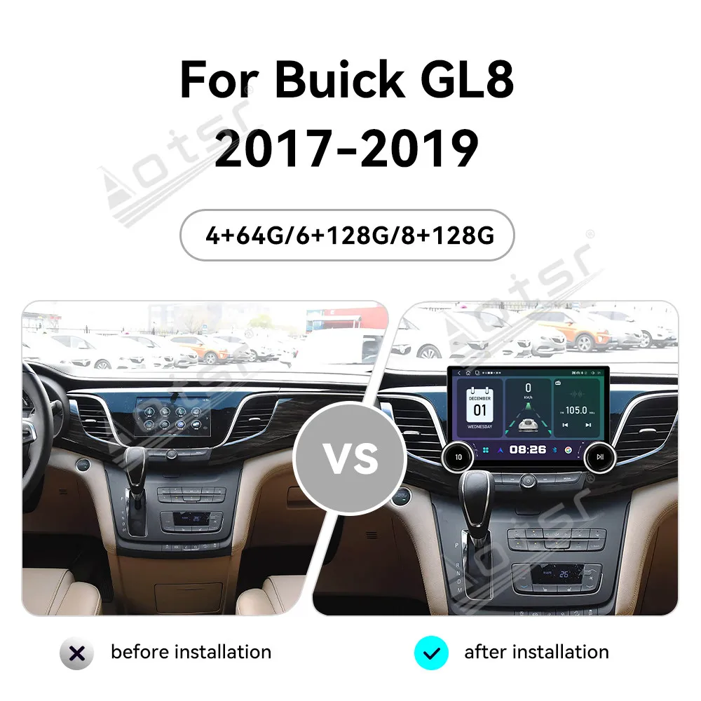 Android 15 11.5 Inch Touch Screen Car Radio For Buick GL8 2017-2019 Car Multimedia Display GPS Navigation Wireless Carplay DSP