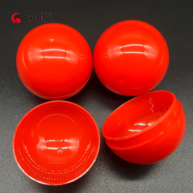 Cápsulas vacías de plástico para juguete, contenedor de bolas sorpresa, decoración de cáscara de huevo para máquina expendedora de Gashapon Gumball, 2 pulgadas, 50MM, 500 piezas