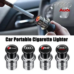12V Car Cigar Lighter Portable Auto Emblem Cigarette Lighter Professional For Audi A4 B5 B6 B7 B8 B9 A1 A3 8V 8P 8L A6 C5 C6 C7