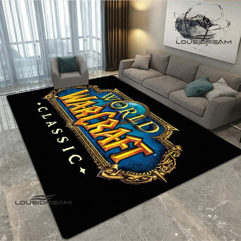 Game World of Warcraft Printed Carpet Non -slip carpet carpets for living room kitchen mat Yoga mat anime rug birthday gift