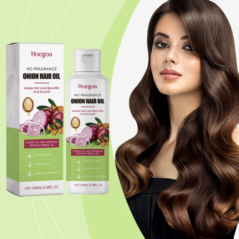

Onion & Argan Hair Oil - Nourishes Scalp, Strengthens Hair Roots & Adds Shine For Healthy Looking Hair Growth