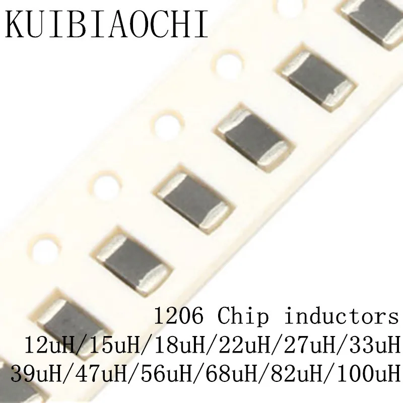 50pcs/lot 1206 SMD chip inductor 3216 12uH 15uH 18uH 22uH 27uH 33uH 39uH 47uH 56uH 68uH 82uH 100uH