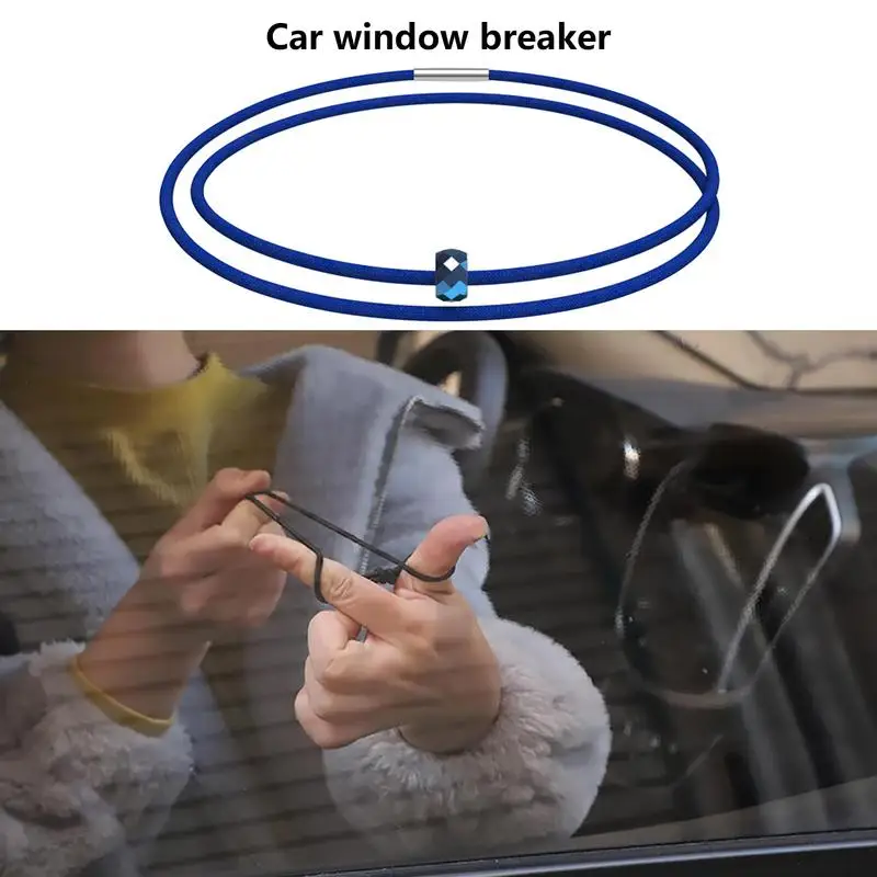 

Car Window Breaker Tool Bracelet Carbide Bead Emergency Glass Self Rescue Tool Escape Bracelet Car Glass Broken Wristband Tools