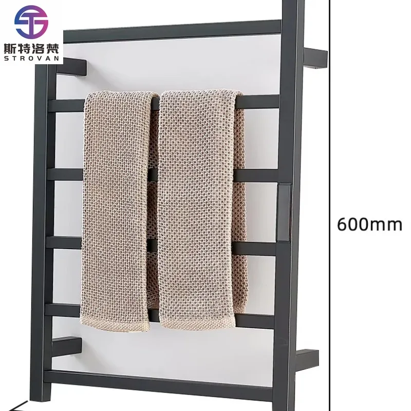 

Stainless Steel Bathroom Electricity Rail Towel Rack Wall Mounted Towel Dryer Heating Electricity Towel Warmer Rack