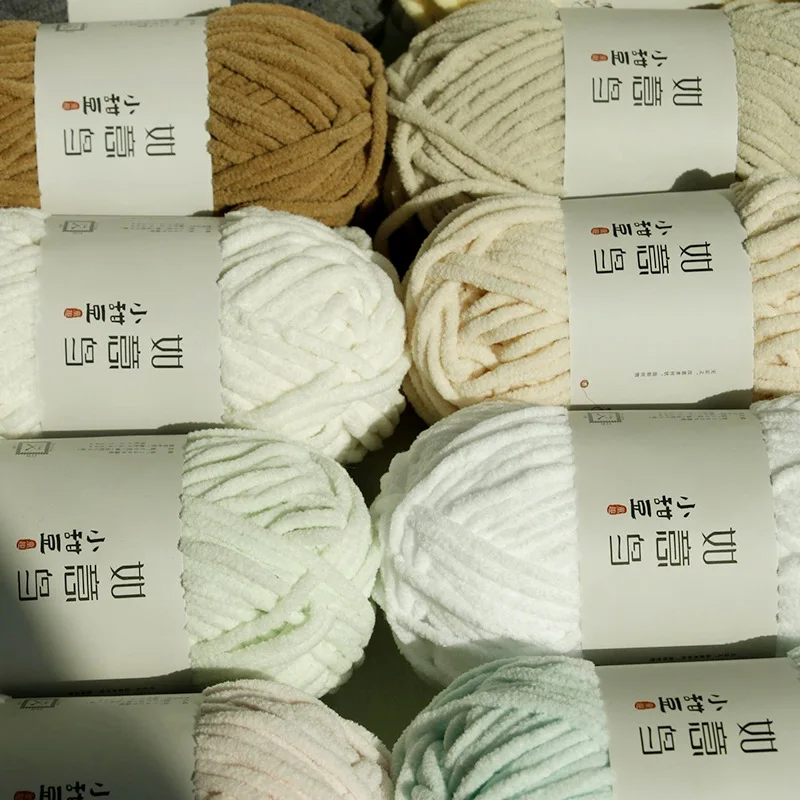 

10pcs Total 500g Ruyi Bird Sweet Bean Ice Bar Thread Handmade Crochet DIY Woven Doll Bag Coaster Blanket Coarse Yarn Balls