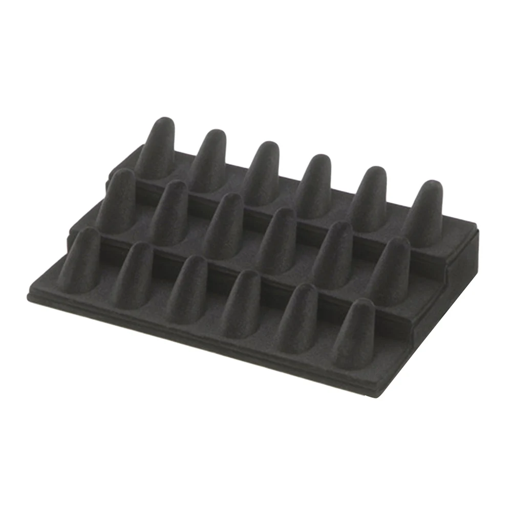 

Display Shelf Ring Seat Show Showing Stand Showcase Storage Jewelry Counter Black