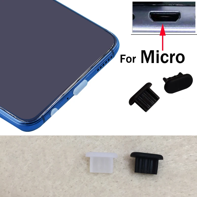 50pcs Type-C Rj45 Micro Dust Cover USB Master  Cap Silicone Plug Protection for Lightning