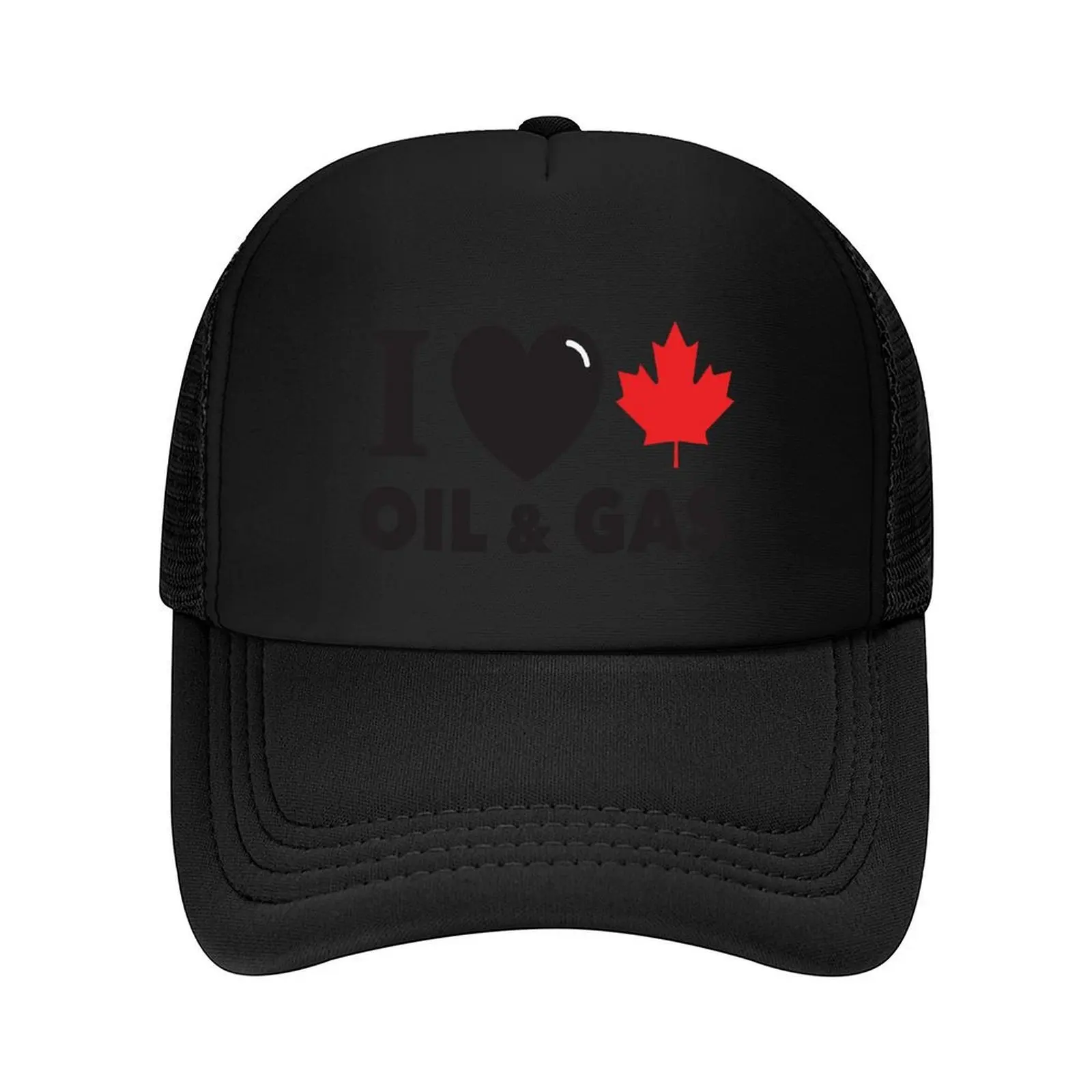 أنا أحب النفط والغاز الكندي القلب الأحمر ورقة القيقب ألبرتا خطوط أنابيب HD عالية الجودة على الانترنت مخزن قبعة بيسبول #1