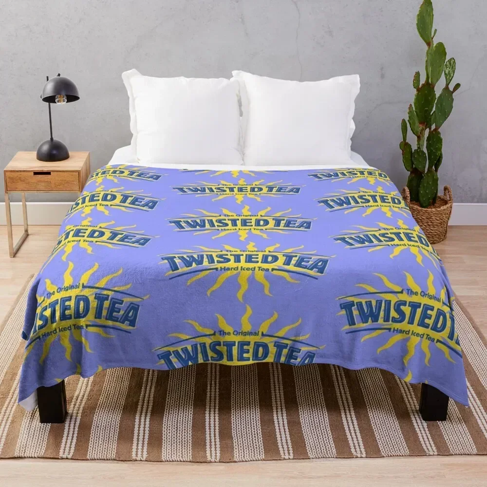 

Twisted Tea Logo Throw Blanket Soft Plush Blanket as Housewarming Gift