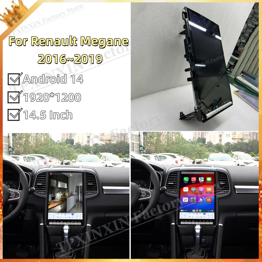 

Multimedia Android 14 Smart Screen For Renault Megane 2016~2019 GPS Navigation Car Radio Automotive Stereo Carplay IPS Head Unit