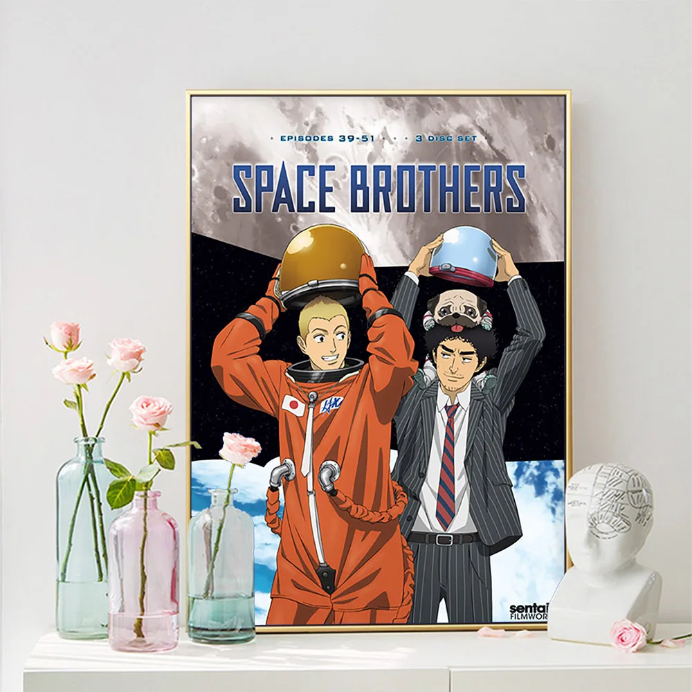 الفضاء براذرز اليابانية الكتاب الهزلي أنيمي جدار الفن يطبع المشارك الكرتون مانغا حائط لوح رسم صورة ديكور المنزل Otaku هدية #6