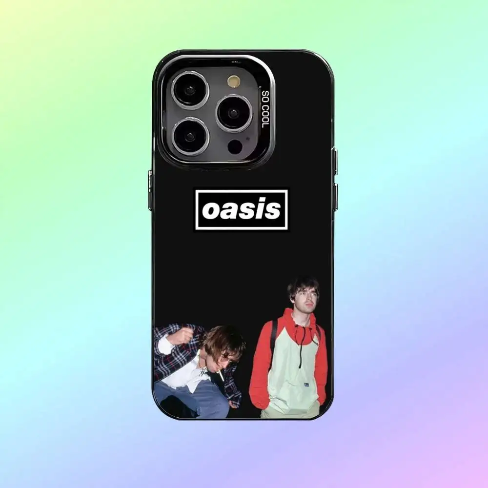 Чехол для телефона Rock Band O-Oasis для iPhone 17,16,15,14,13,12,11 Plus, Pro Max, черный матовый противоударный чехол Candy