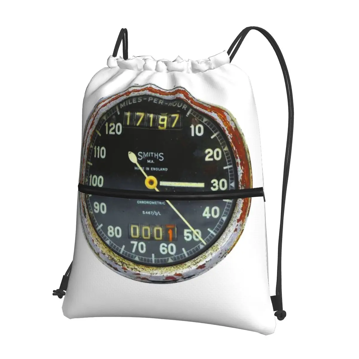 OLD SPEEDOMETER Backpacks Multi-function Drawstring Bundle Pocket Sundries Bag Book Bags for Man Woman School