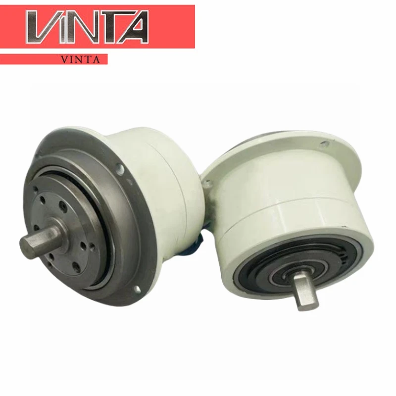 Miniature Magnetic Particle Brake Clutch PMC 0.6 Dual Shafts Magnetic Brake Two Clutch Tension Controller