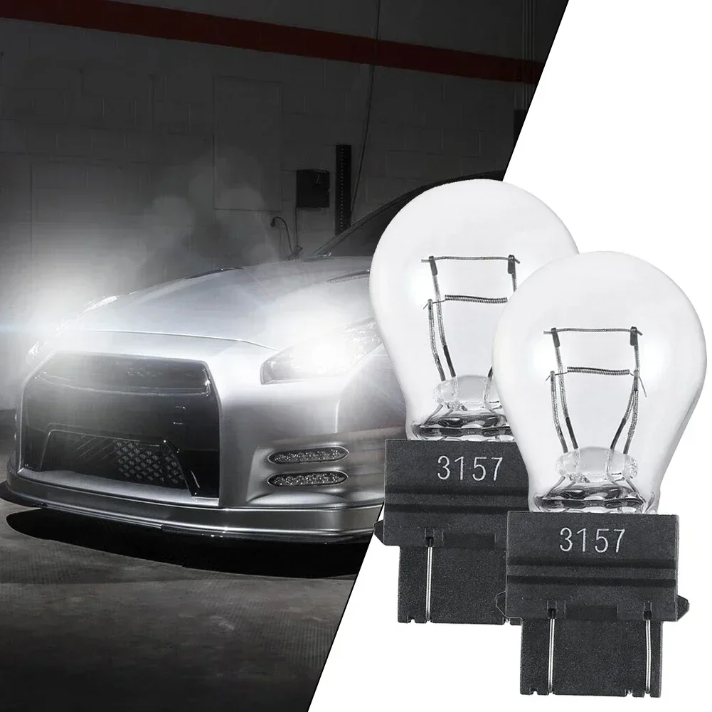 2pcs 3157 3156 3157LL Brake Light Bulbs Halogen Lamp Turn Signal Light Brake Lights Reverse Lamp DRL DC12V Car Tail Bulb NEW