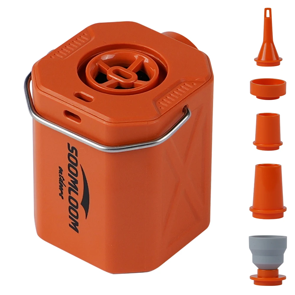 Soomloom Cube Air Pump -Portable Wireless Air Compressor Electric Inflator & Deflator Pump for Inflatable Cushions Swimming Ring