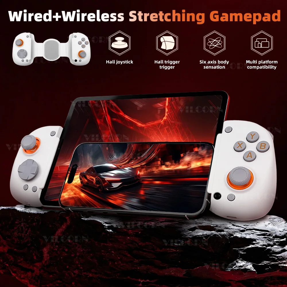 وحدة تحكم ألعاب لاسلكية لأجهزة Android iPad Mobile Gamepad للتبديل وXBOX Game Pass وعصا التحكم بث الألعاب قابلة للتمدد حتى 9.5