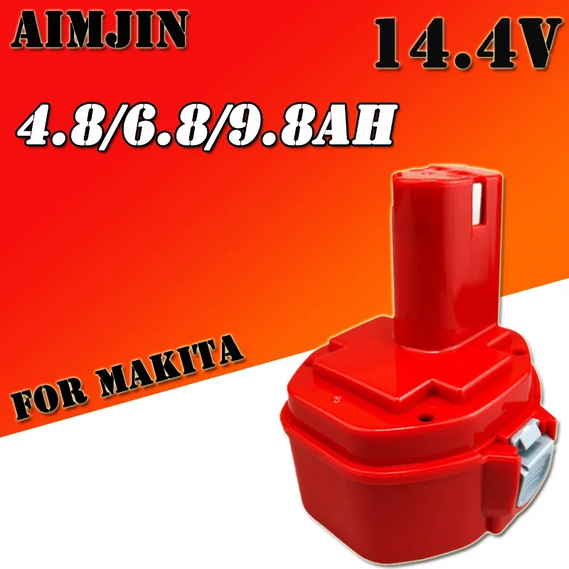 

14.4V Power Tools Battery 4.8/6.8/9.8ah Ni-MH for Makita 14.4V Cordless Drills Screwdriver Battery 1420 1433 1434 1435 6337D