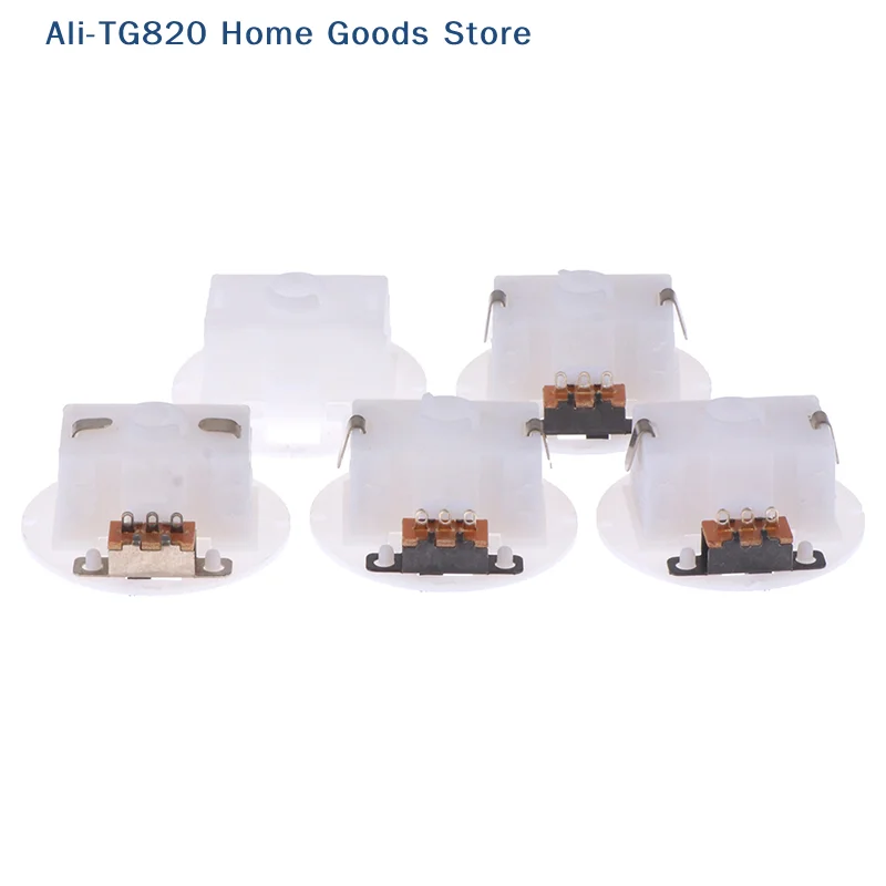 [TG820]5Pcs For AG13 With Switch Round Base Battery Box Button Compartment Craft Base Battery Storage Case Battery Compartments