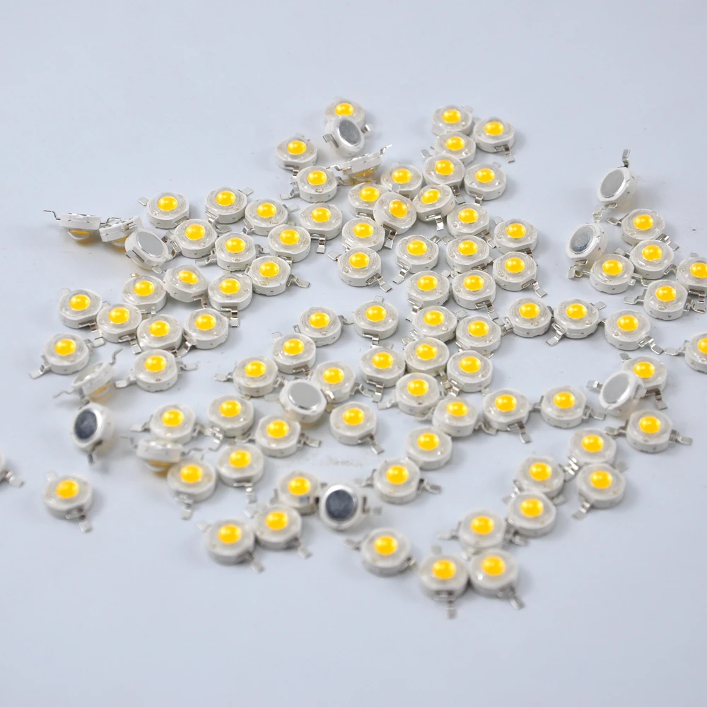 TIPTOP Stage Light 100PCS 3W 3200K Warm White Color Led Lamp For Par Light Wall Washer Light Moving Head Light Soldering Parts