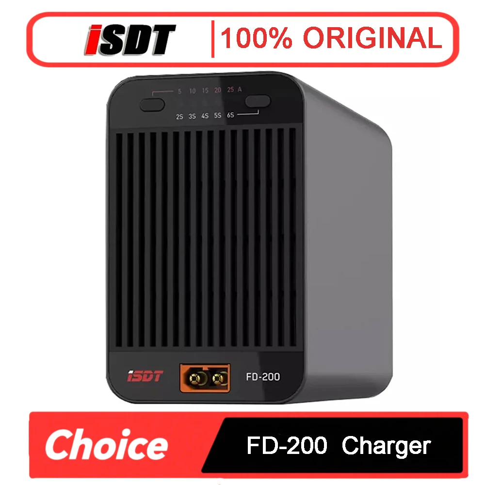 

ISDT FD-200 FD200 200W 25A Smart Control Discharger Support 2-8S Lipo Battery Current Wireless APP Control for RC Drone
