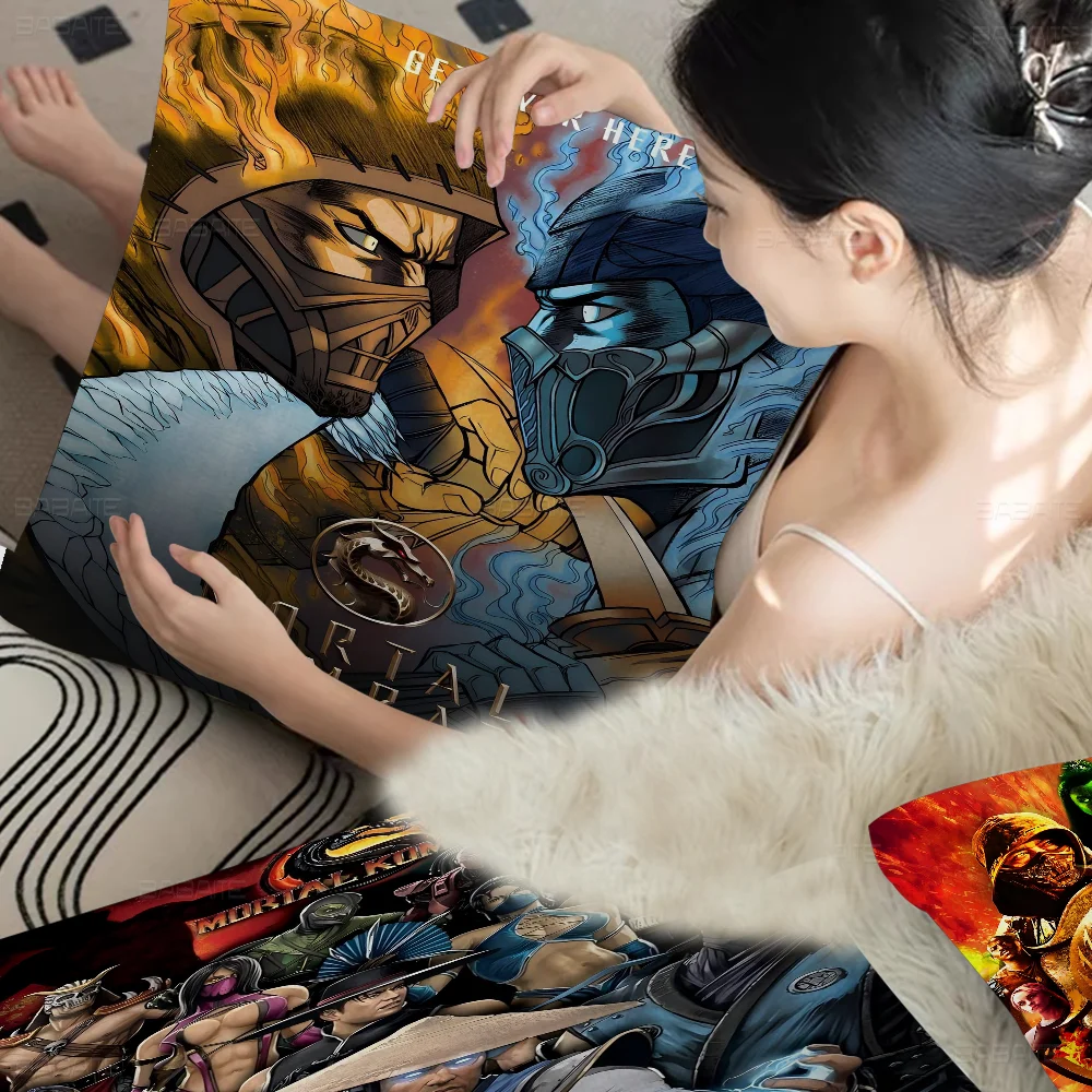 

Mortal Kombat Whitepaper Pillow Cover Design Cushion Cover Decor Holiday Decorati