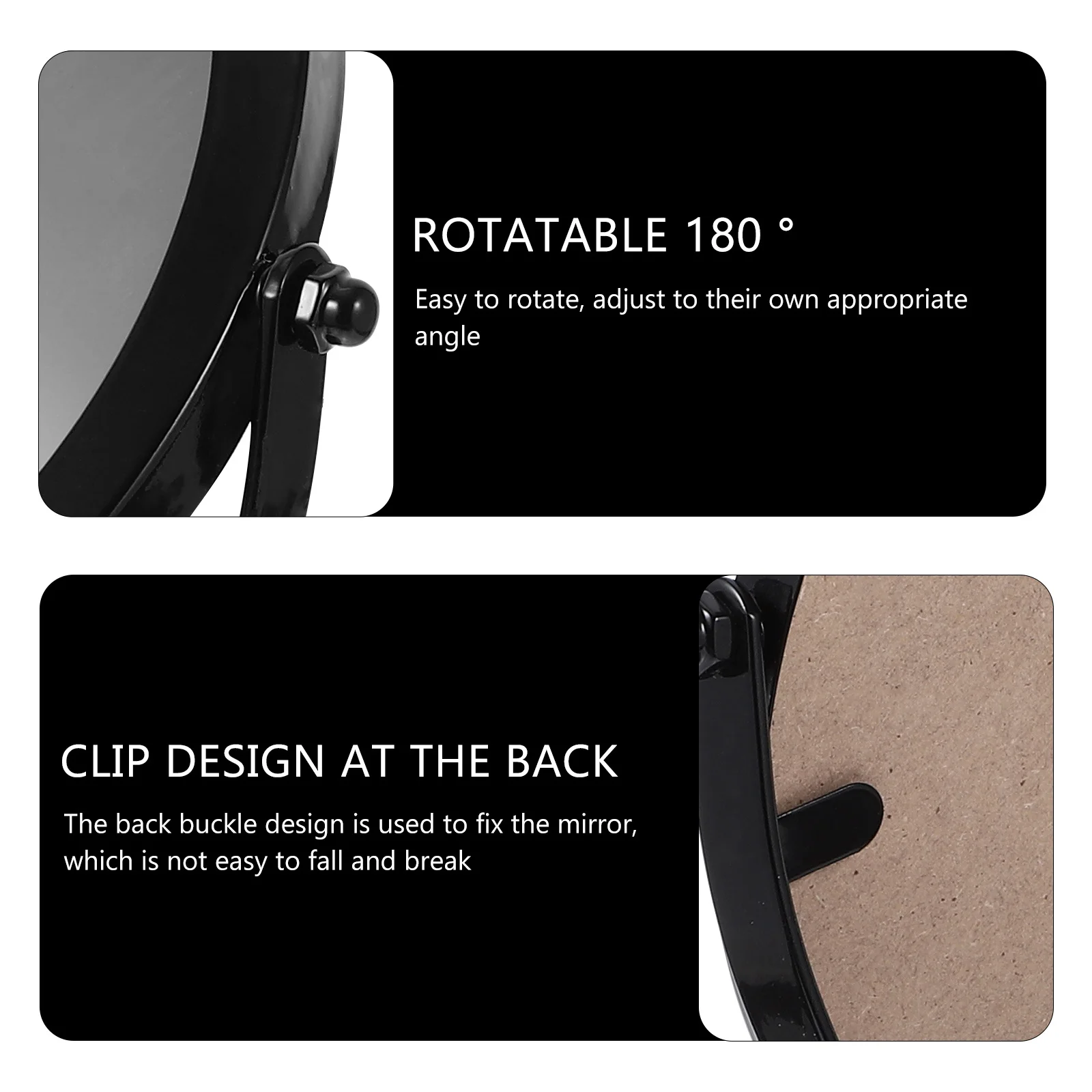 

Retro Vintage Vanity Mirror Rotating Design for Makeup Tabletop Dressing Room Decorative Mirror for Bedroom Bathroom