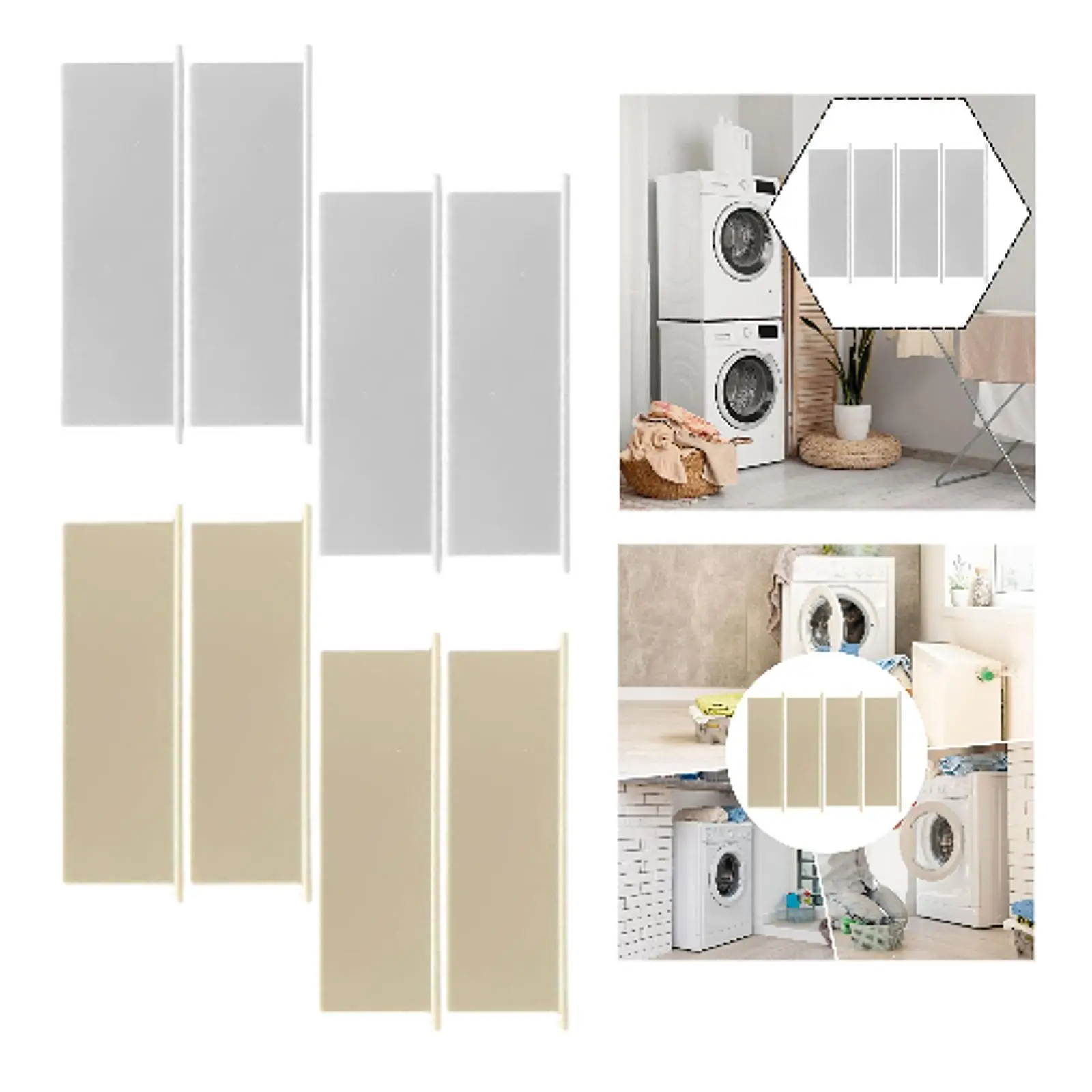 4 Pieces Dryer Air Exhaust Vent Cover Panel, Lightweight, Heavy Duty, Dustproof Dryer Vent Cover Flaps Replacement