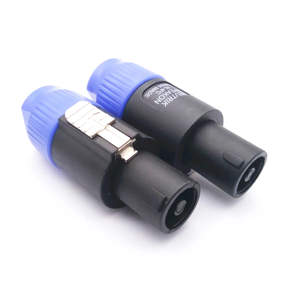 1/2/5Pcs Audio Cable 4 Pole Male Plug NL4FC Speakon Connector 4Pin Female Jack Audio Wire Power Amplifier Ohm Twist Lock Adapter