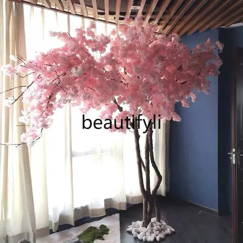 Simulation cherry blossom tree peach blossom tree decorative landscaping