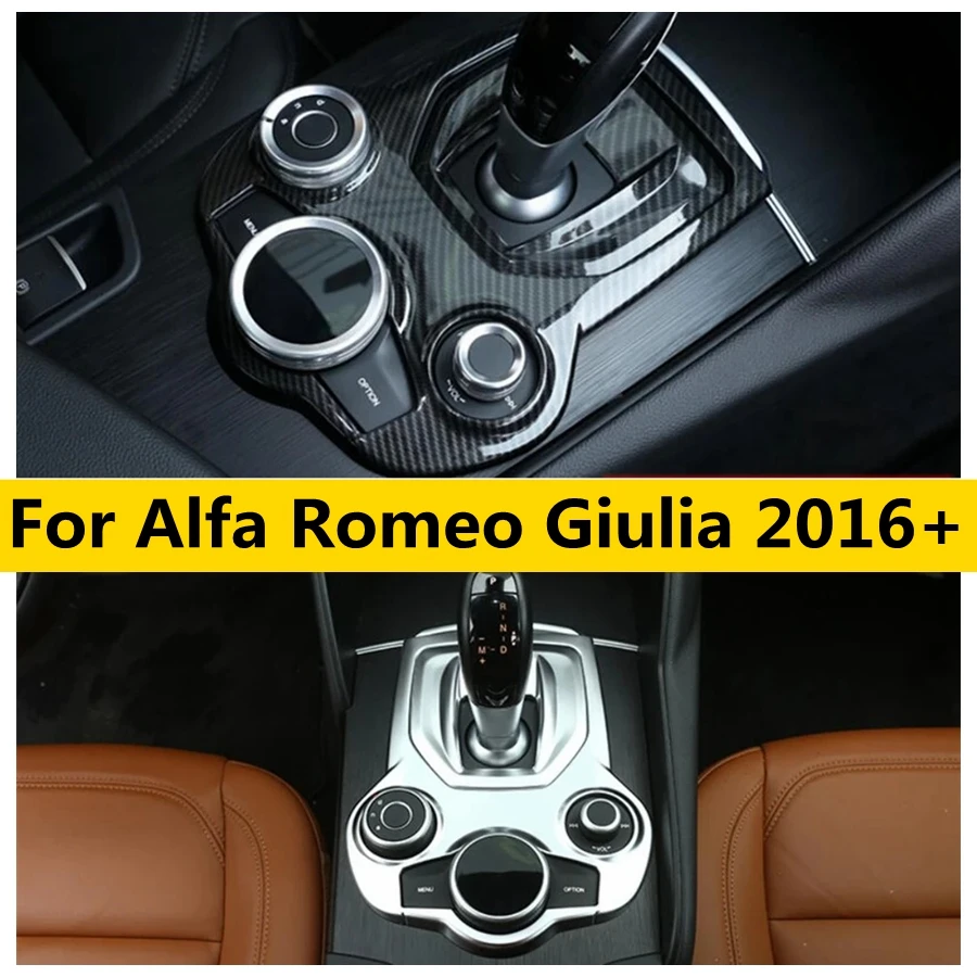 

ABS Transmission Center Shifter Trim Bezel Shift Gear Box Cover Decor Panel For Alfa Romeo Giulia 2016 - 2022 Car Accessories