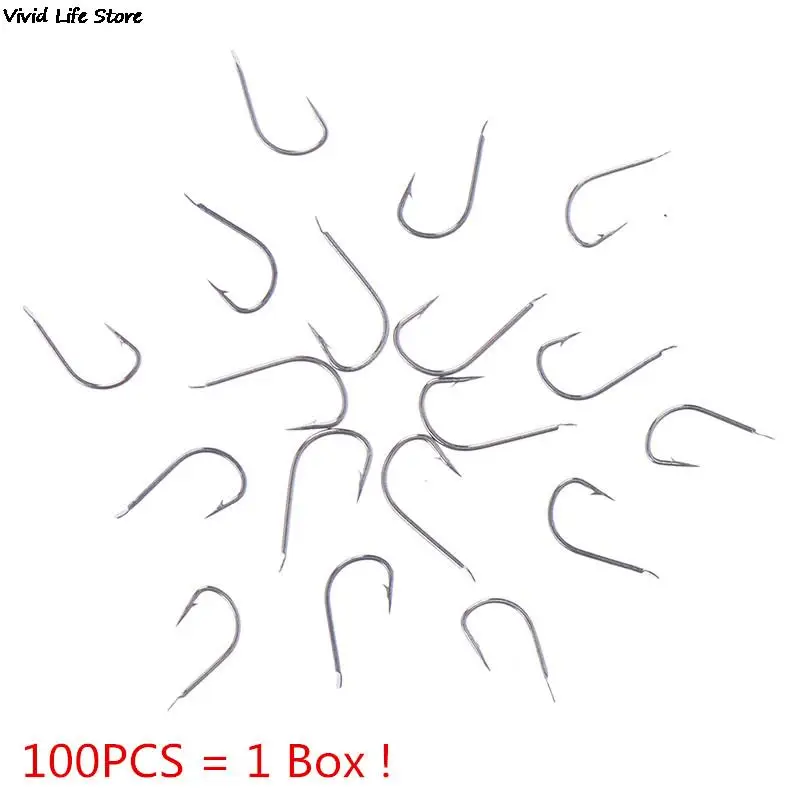 100 sztuk 1 Box stal wysokowęglowa koło właściciel haczyki wędkarskie słodkowodne Fishhook hole Strong carp sprzęt wędkarski
