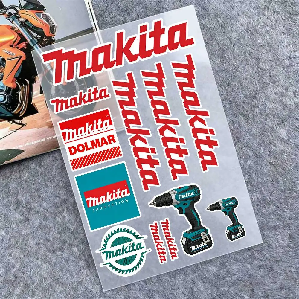 

For MAKITA Reflective Motorcycle Stickers, 3M Safety Warning At Night In The Dark Scooter Helmets