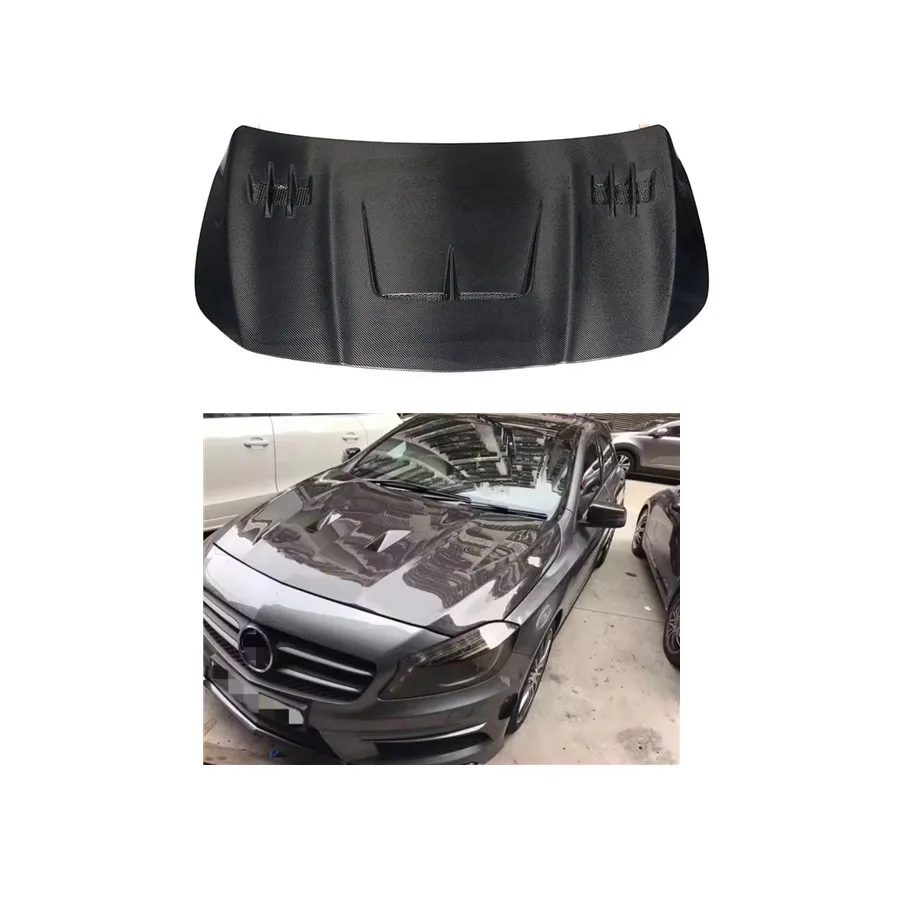 Real Carbon Fiber Engine Hood For 2013-2019 Mercedes CLA W117 Upgrade GT Style CLA45 W117 Carbon Fiber Bonnet