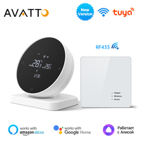 AVATTO Tuya WiFi Smart Thermostat，RF Wireless Receiver Temperature Controller ，For Water Gas Boiler Works With Alexa Google Home