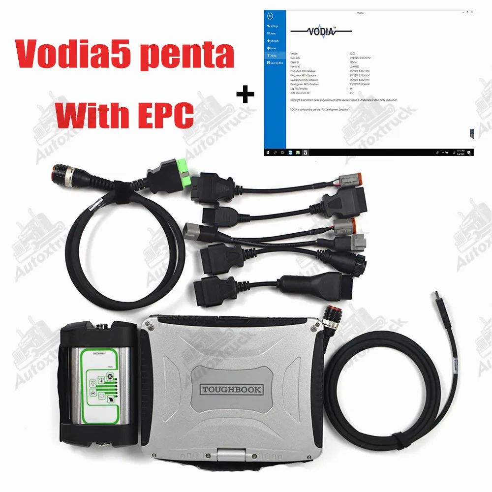 

CF19 Laptop Engine Diagnosis tool for penta 88890300 marine Industrial vocom vodia with penta EPC diagnostic tool