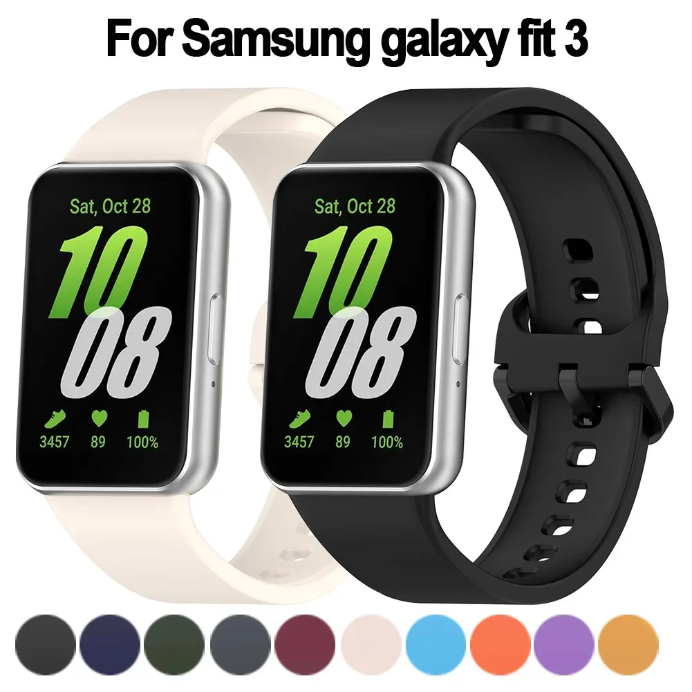 Sport Silikonarmband für Samsung Galaxy Fit 3 Band Smartwatch Gummiarmband Correa für Samsung Galaxy Fit 3 Armband Zubehör – Detail 1