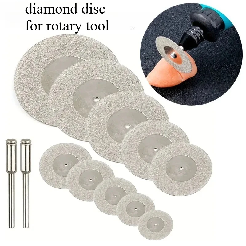 Diamond Cut Off Disc Wheel Mini Rotary Saw Blade Sharp Cutter for Wood Stone Plastic Glass Ceramic DIY Craft Tools