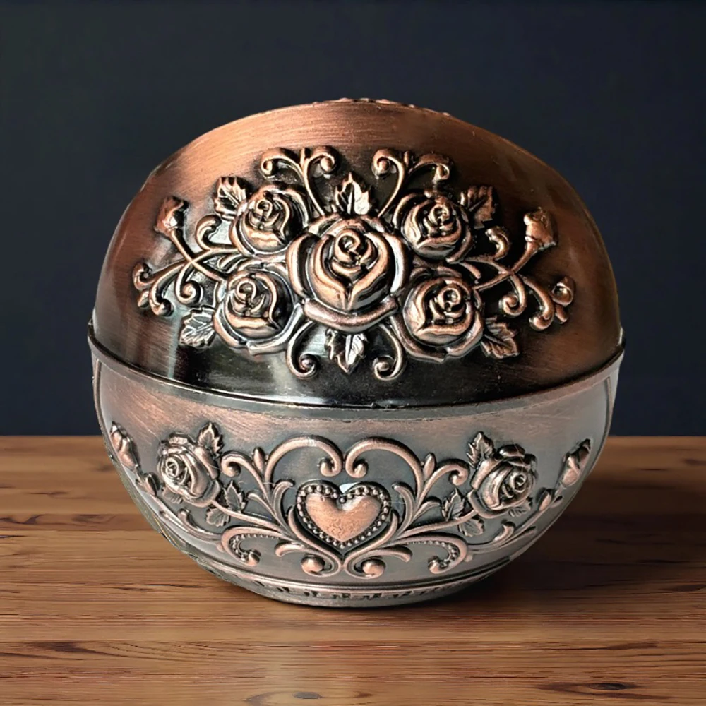 Neue Retro Aschenbecher Mit Deckel Kreative Metall Haushalt Aschenbecher Hause Dekoration Anti-fliegen Asche Anti-rauch Aschenbecher Hause dekoration – Detail 6