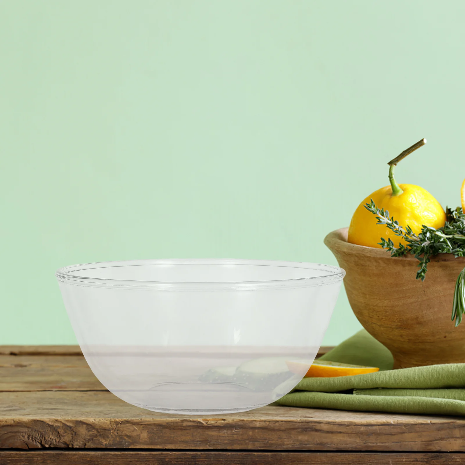 

1Pcs Glass Bowl Tableware Multipurpose Food Serving Stable Easy Clean Housewarming Gift Glass Bowl