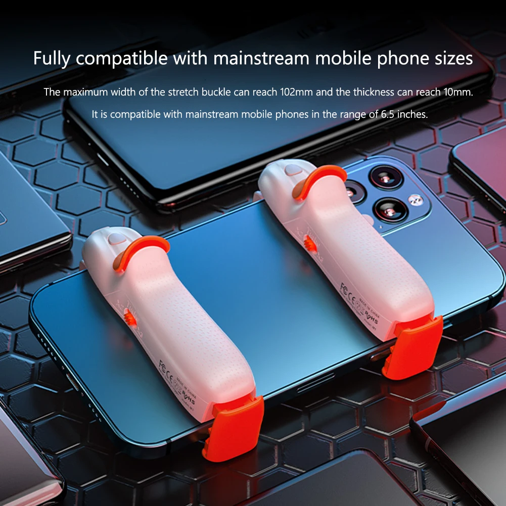 مشغلات زر ألعاب التصوير المحمول BIGBIGWON M1 مع اهتزاز لعصا التحكم في ألعاب PUBG لملحقات ألعاب iPhone